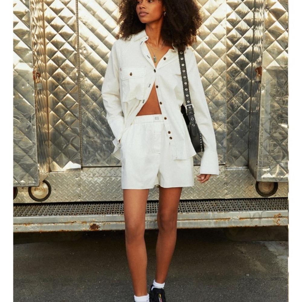 BDG Best Shot Button-Down Shirt And Short Set